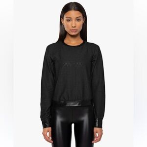 NWT Koral - Sofia Mesh Pullover In Black Sz
S Koral Sofia Netz Pullover
